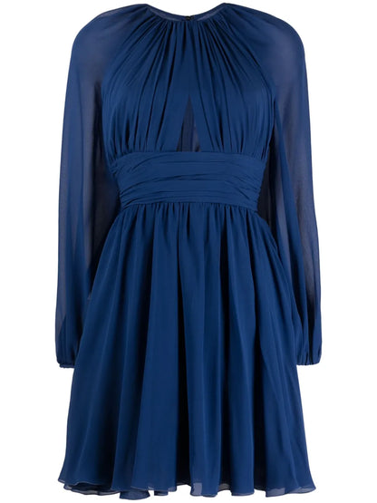 Cut-Out Chiffon Minidress