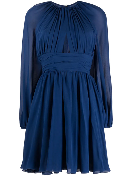 Cut-Out Chiffon Minidress