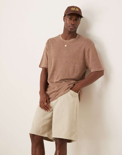 Premium Linen Relaxed T-Shirt