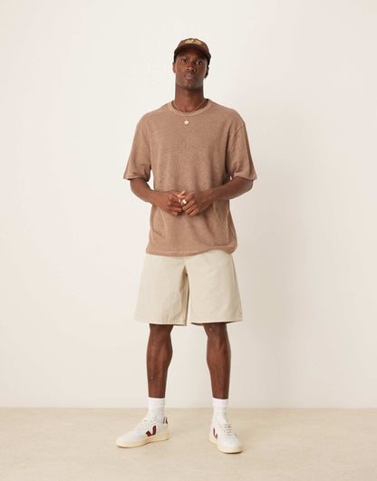 Premium Linen Relaxed T-Shirt