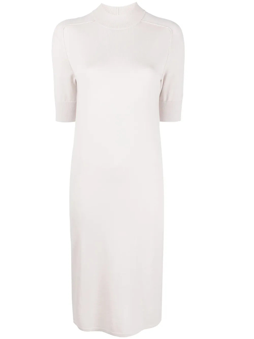 Ribbed-Knit Wool Midi Dress