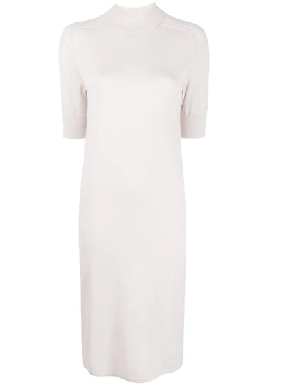 Ribbed-Knit Wool Midi Dress