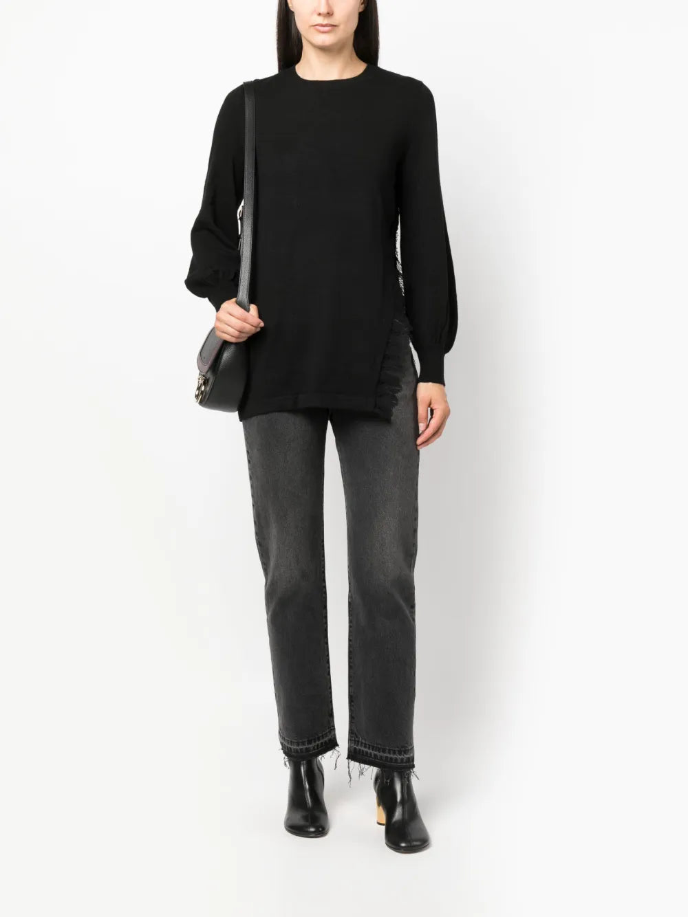 Corded Lace-Trim Jumper