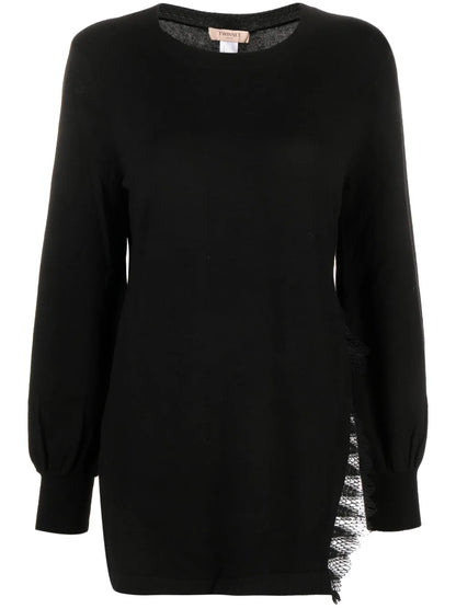 Corded Lace-Trim Jumper