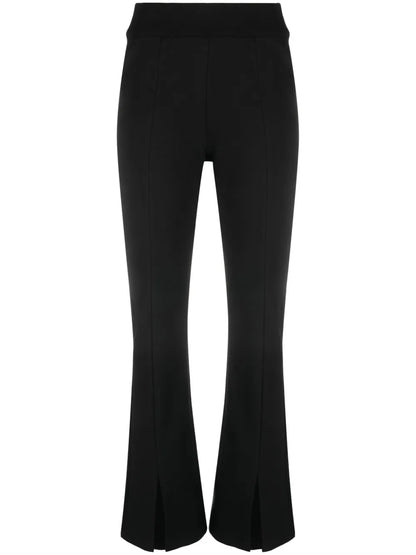 Ankle-Slit Flared Trousers