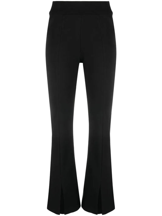 Ankle-Slit Flared Trousers
