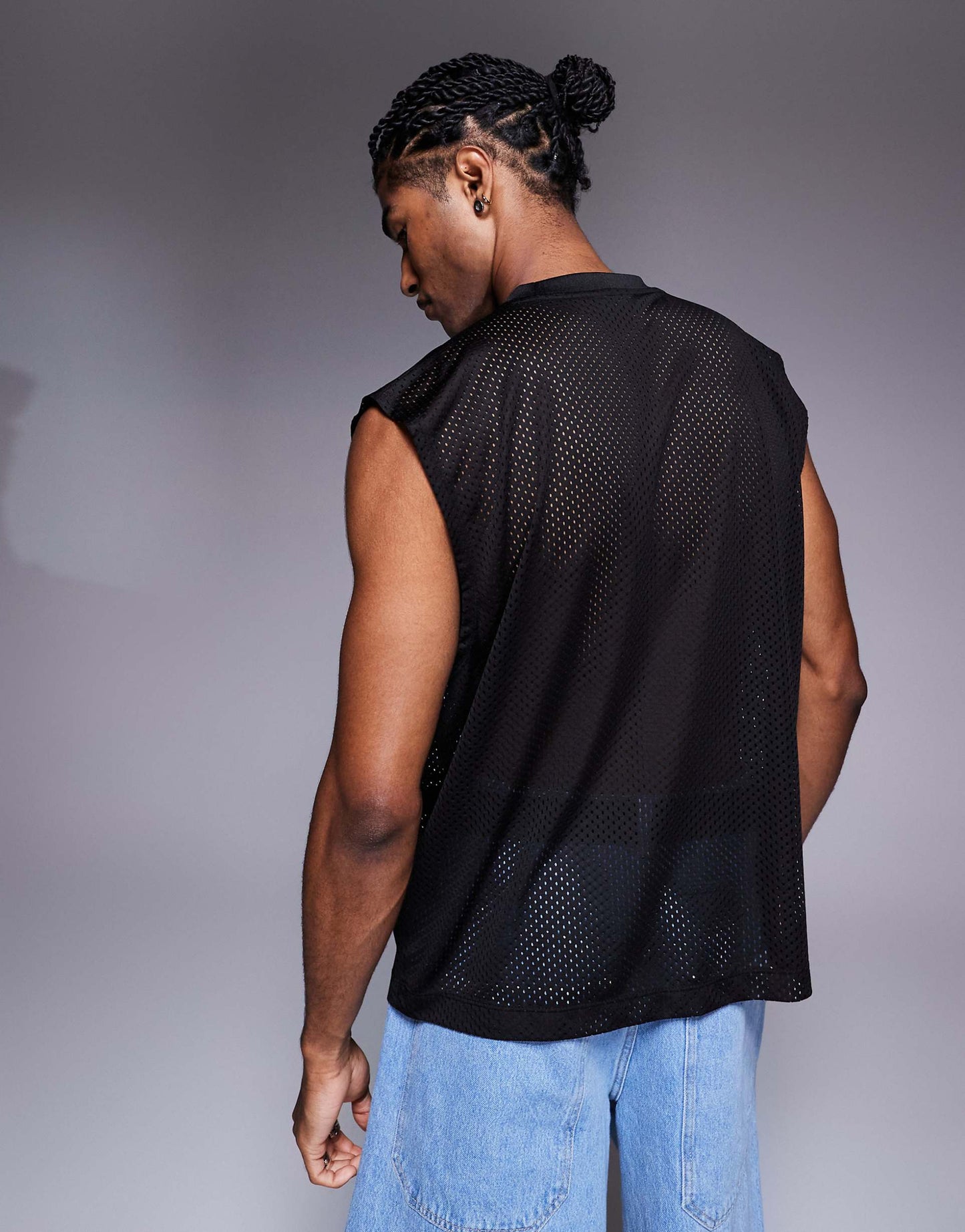 Oversized Tank With Text Graphic