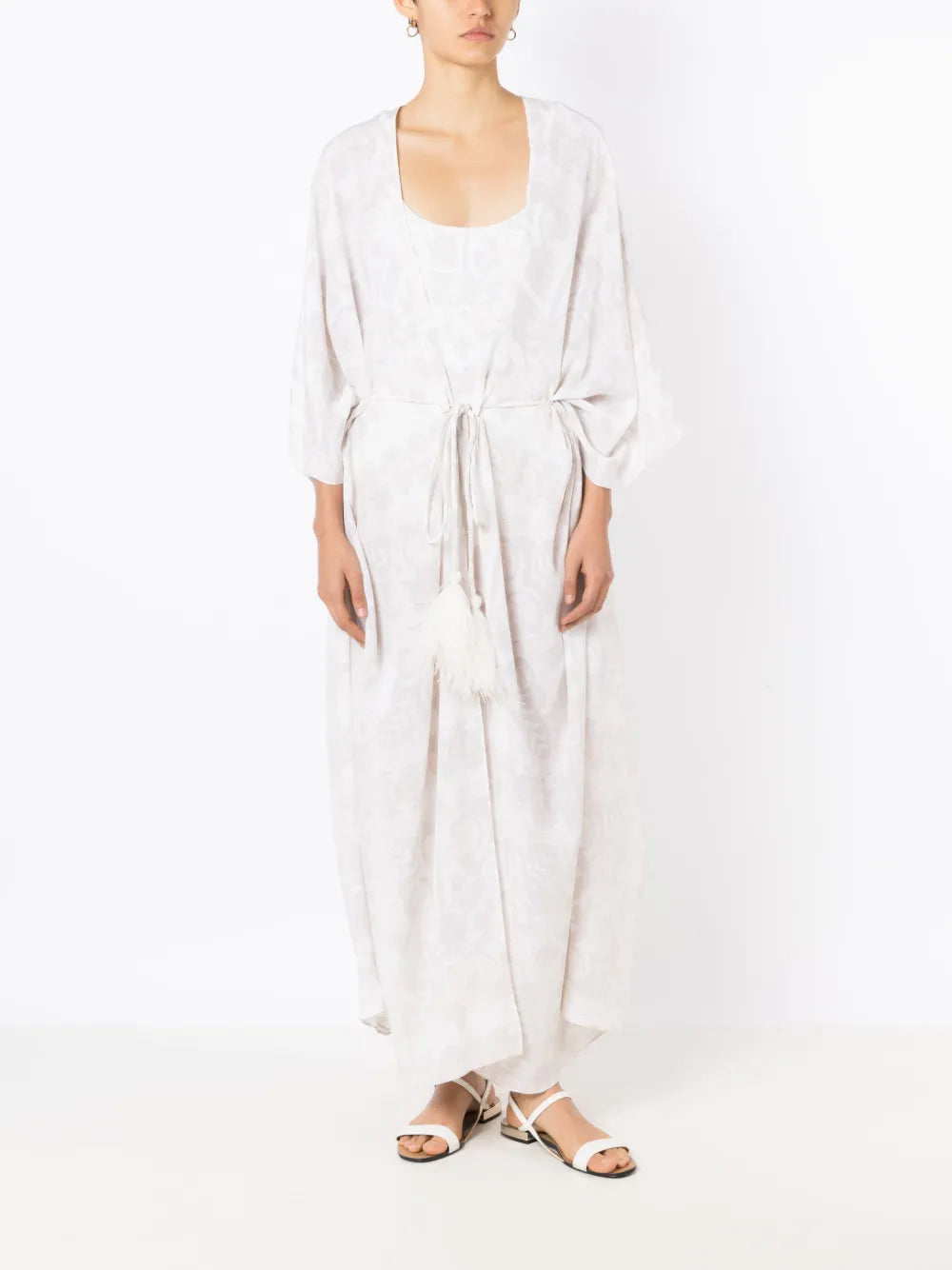 Geometric-Print Beach Cover-Up