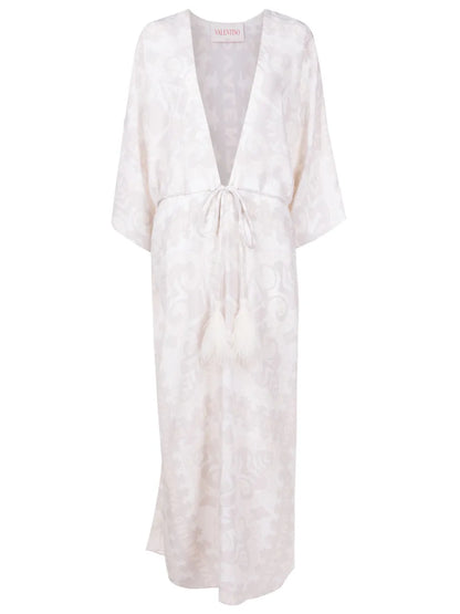 Geometric-Print Beach Cover-Up