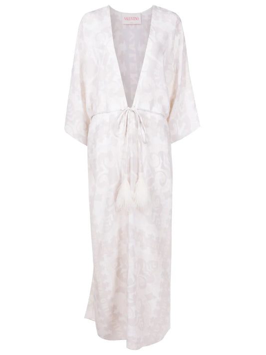Geometric-Print Beach Cover-Up