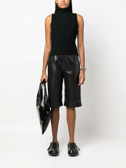 Crinkled-Finish Tank Top
