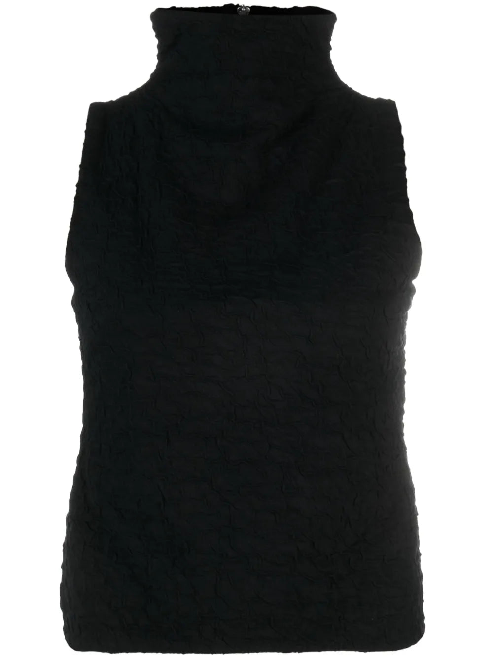 Crinkled-Finish Tank Top