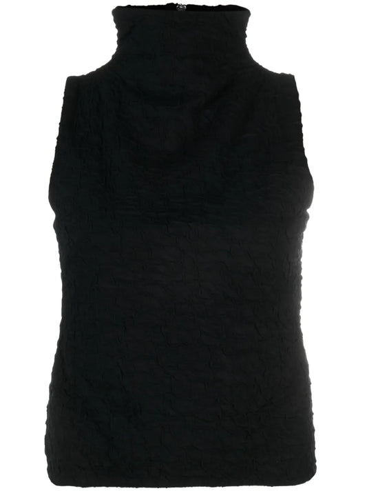Crinkled-Finish Tank Top
