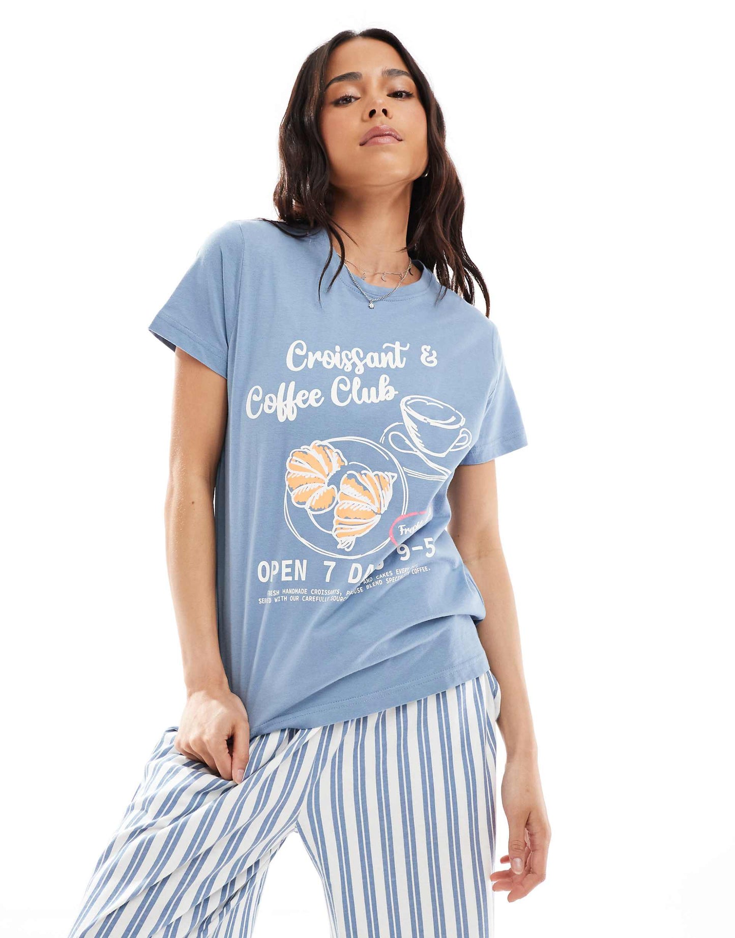 Short Sleeve Graphic Print Pyjama Set