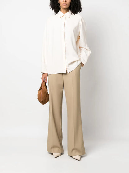 Button-Up Silk Shirt