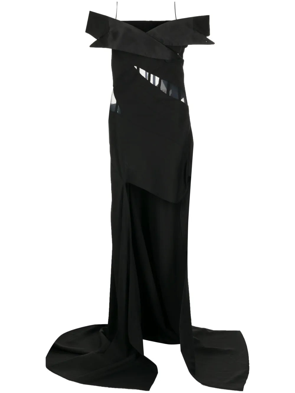 Off-Shoulder Corset Gown