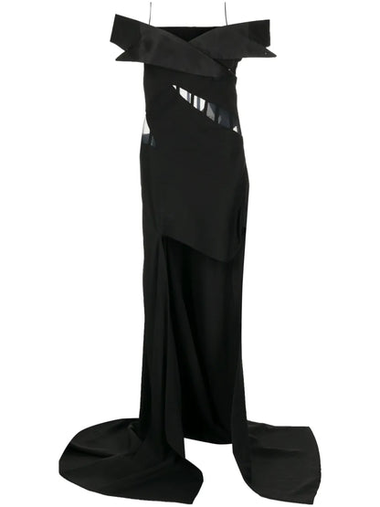 Off-Shoulder Corset Gown