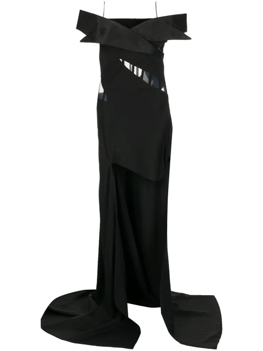 Off-Shoulder Corset Gown