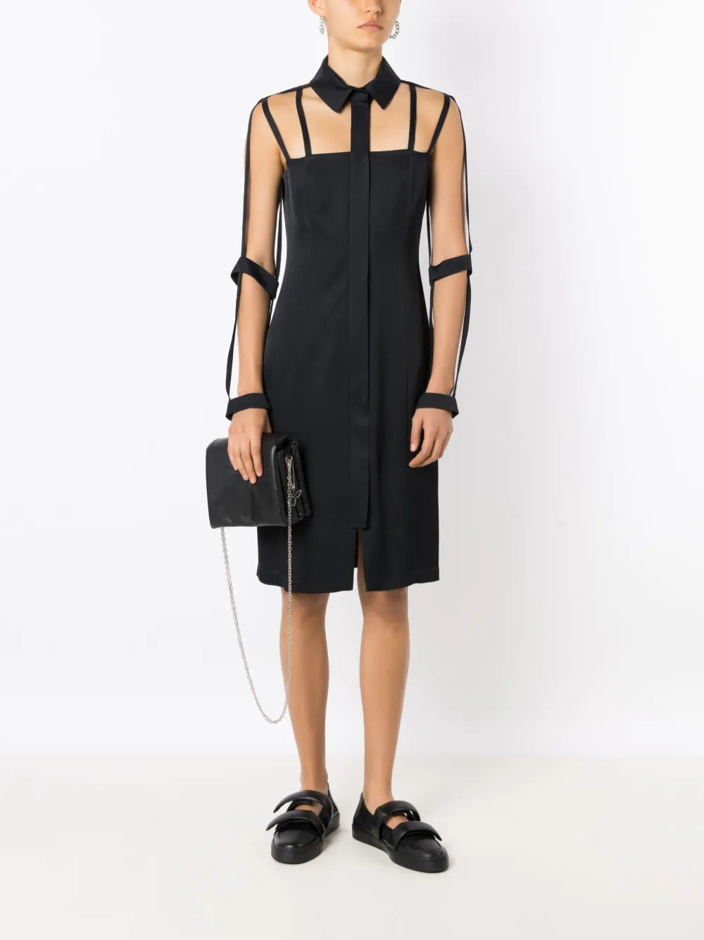 Optical Illusion Midi Shirtdress