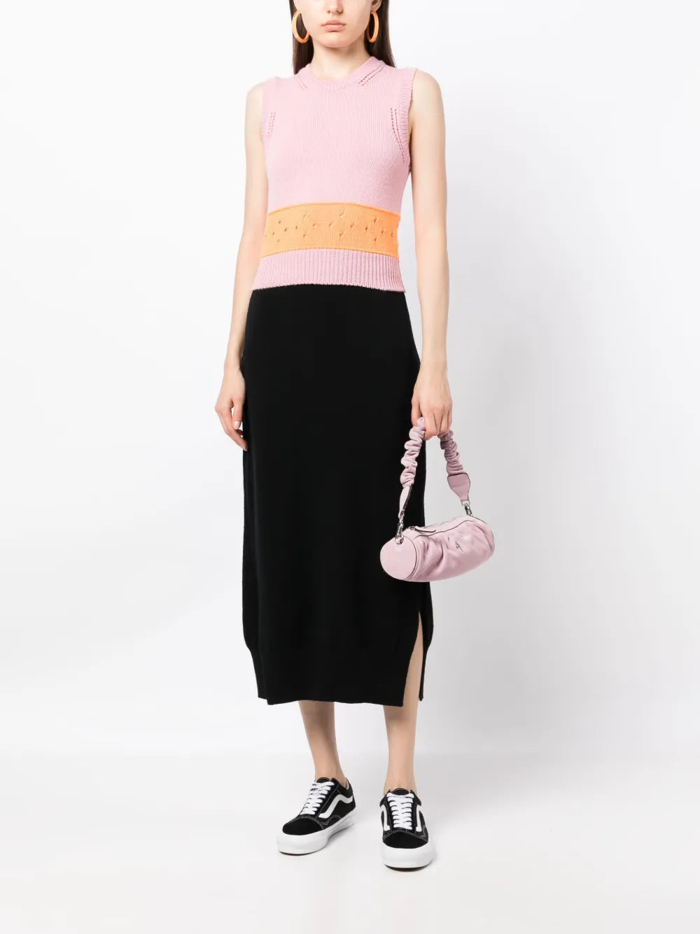 High-Waisted Knit Skirt