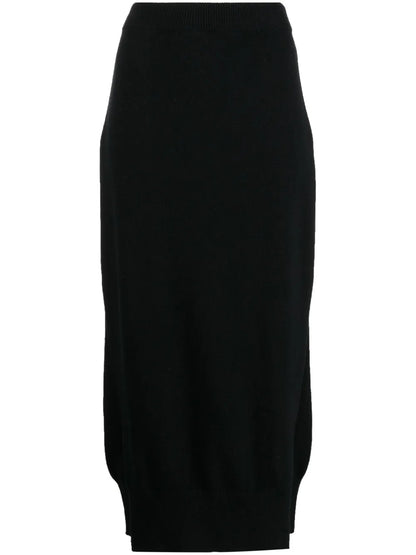 High-Waisted Knit Skirt