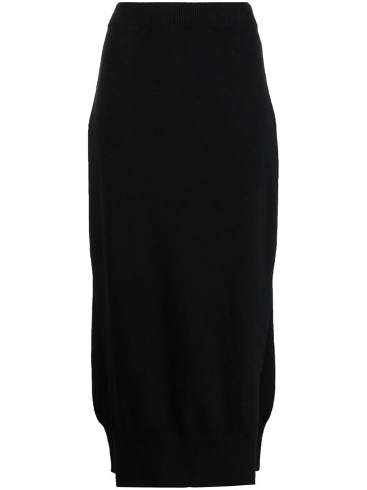 High-Waisted Knit Skirt