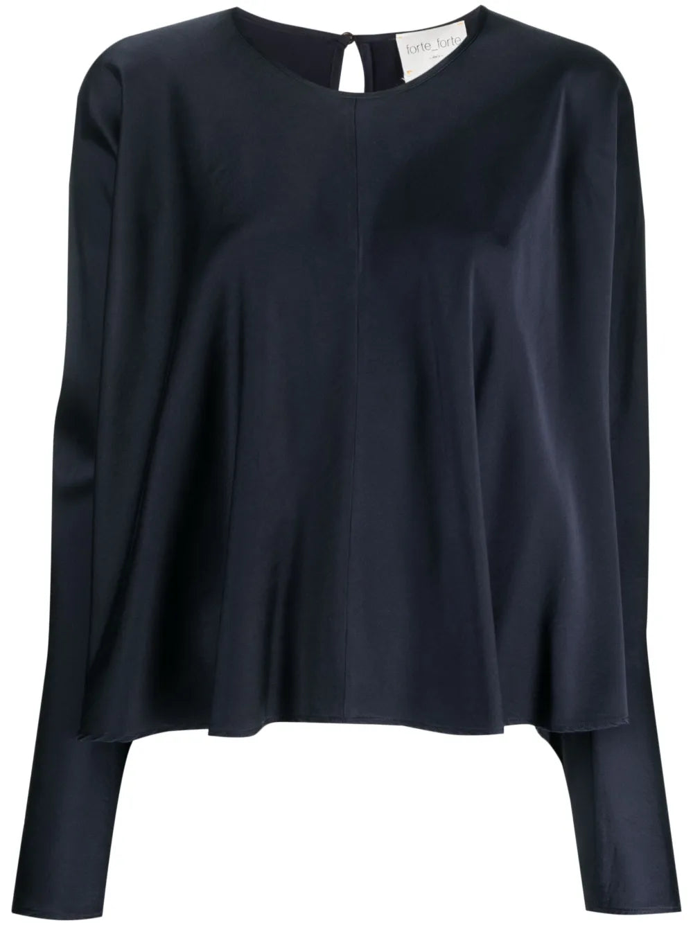 Panelled Satin-Finish Blouse