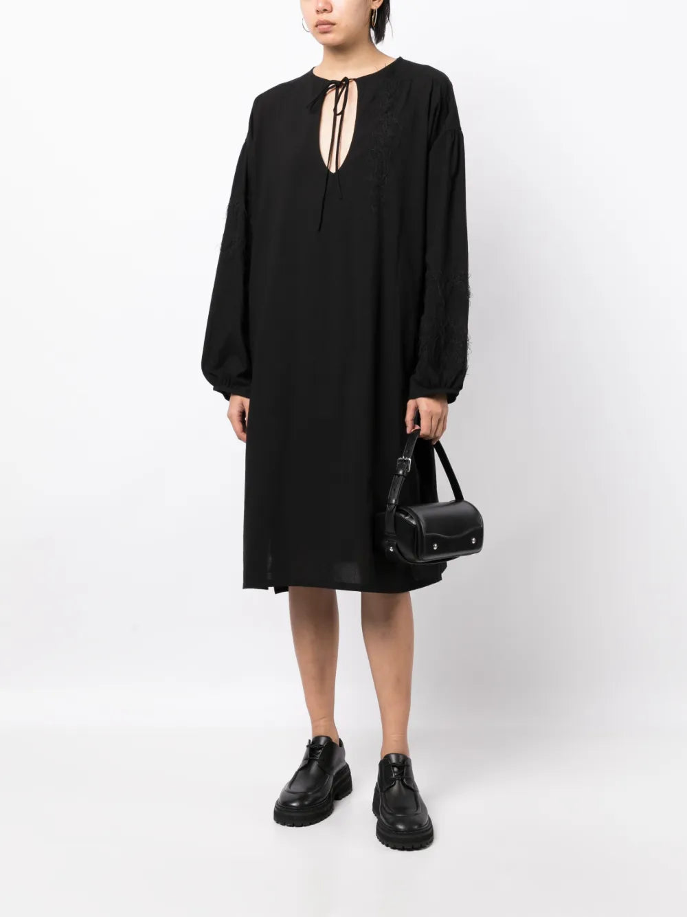 Cotton Tunic Midi Dress
