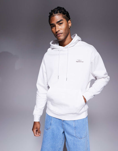 Oversized Hoodie With Floral Prints