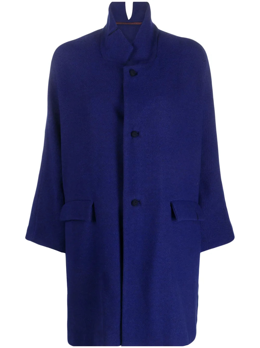 Bell-Sleeves Wool Coat