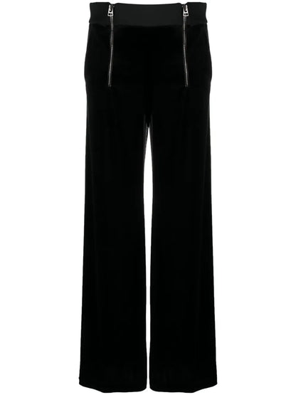 High-Waisted Wide-Leg Trousers