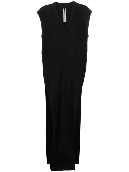 V-Neck Floor-Length Dress