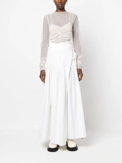 Semi-Sheer Long-Sleeved Body