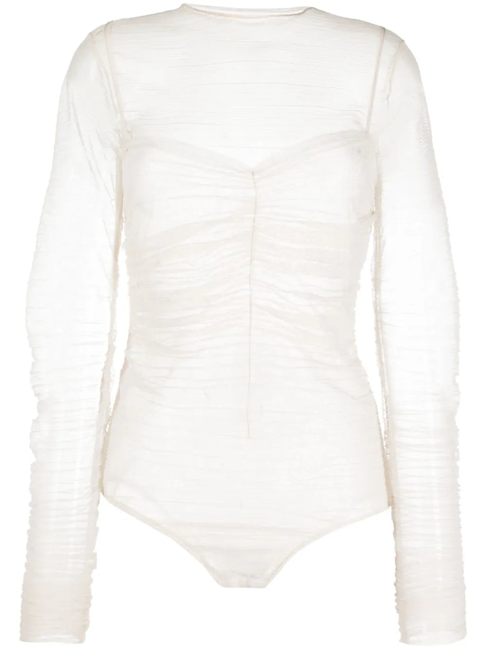 Semi-Sheer Long-Sleeved Body