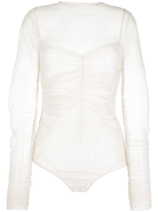 Semi-Sheer Long-Sleeved Body