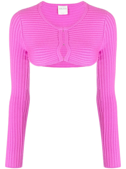 Ribbed-Knit Cropped Top