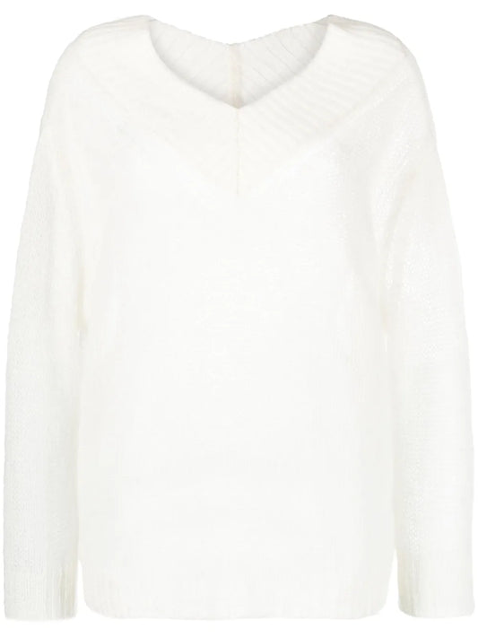 Open-Knit Mohair-Blend Jumper