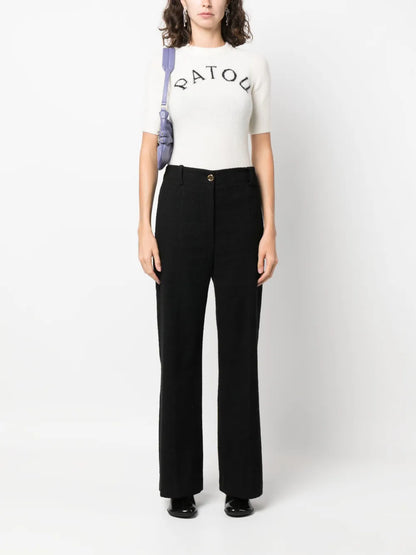 Iconic Long Wide-Leg Trousers