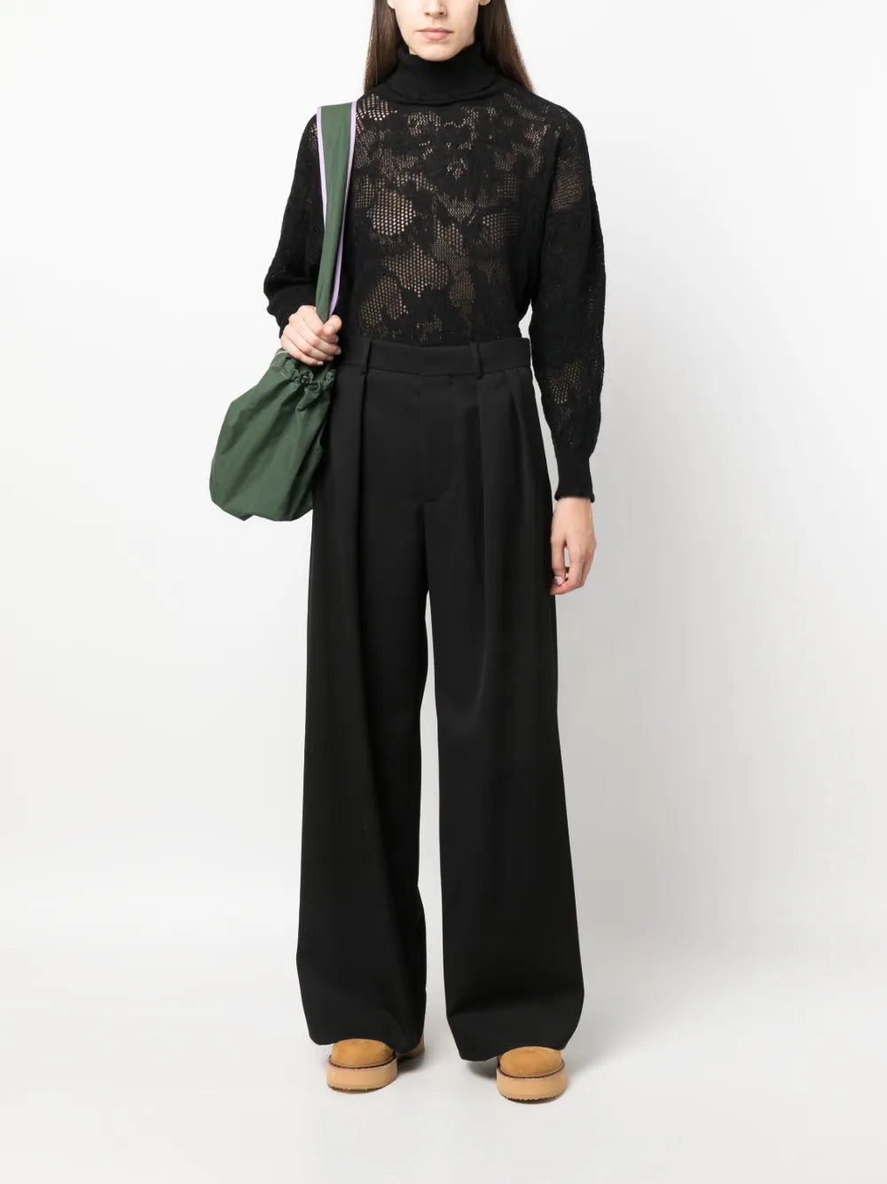Roll-Neck Knitted Top