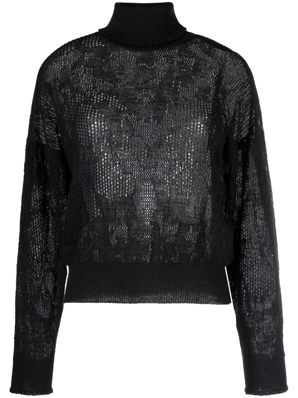 Roll-Neck Knitted Top