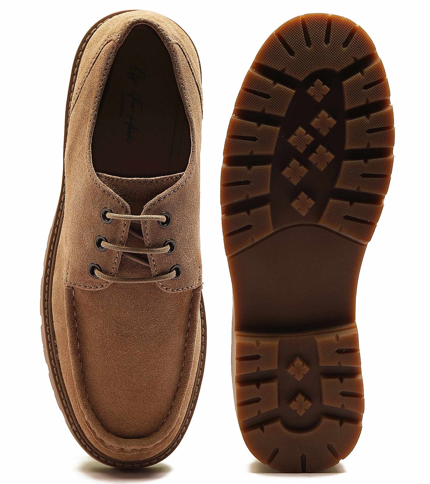 Harvey' Suede Leather Casual Lace-Up Boat Shoes