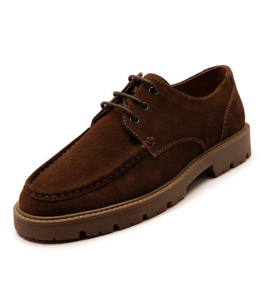 Harvey' Suede Leather Casual Lace-Up Boat Shoes