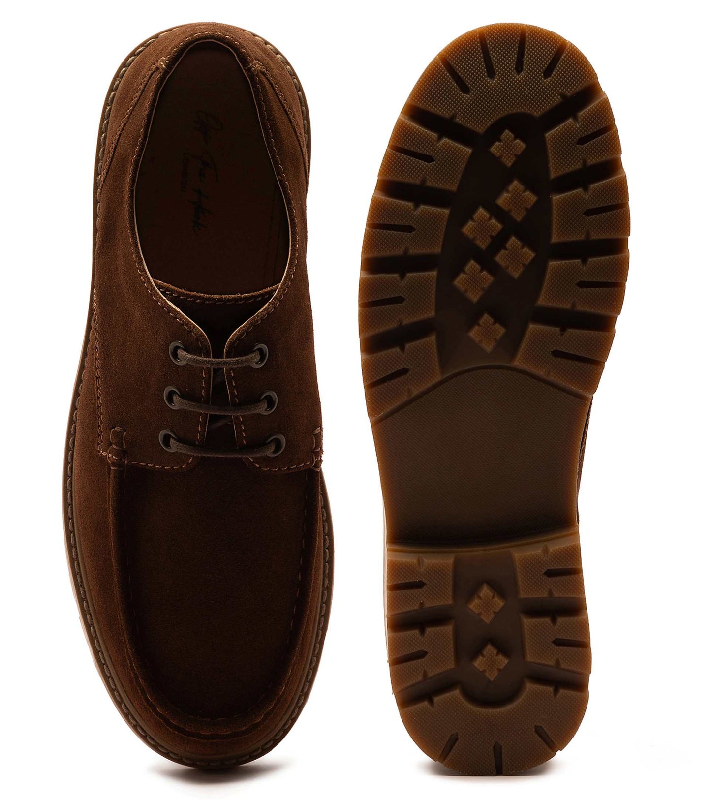 Harvey' Suede Leather Casual Lace-Up Boat Shoes