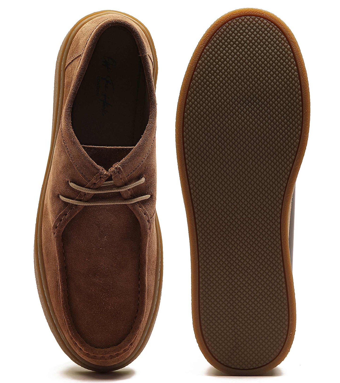 Els' Men'S Suede Leather Casual Lace-Up Boat Shoes