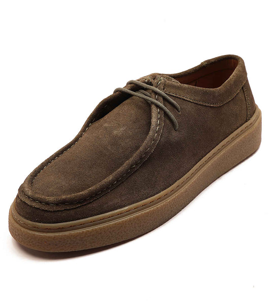 Els' Men'S Suede Leather Casual Lace-Up Boat Shoes