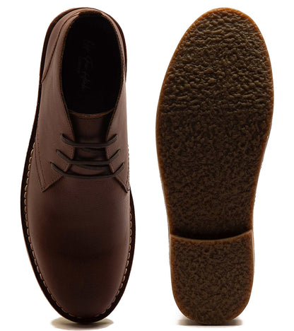 Sahara' Suede Leather Casual Lace-Up Chukka Boots