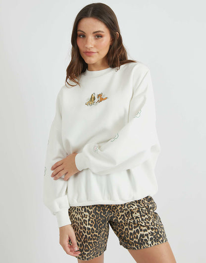 London Disney Fox & The Hound Flower Sweatshirt