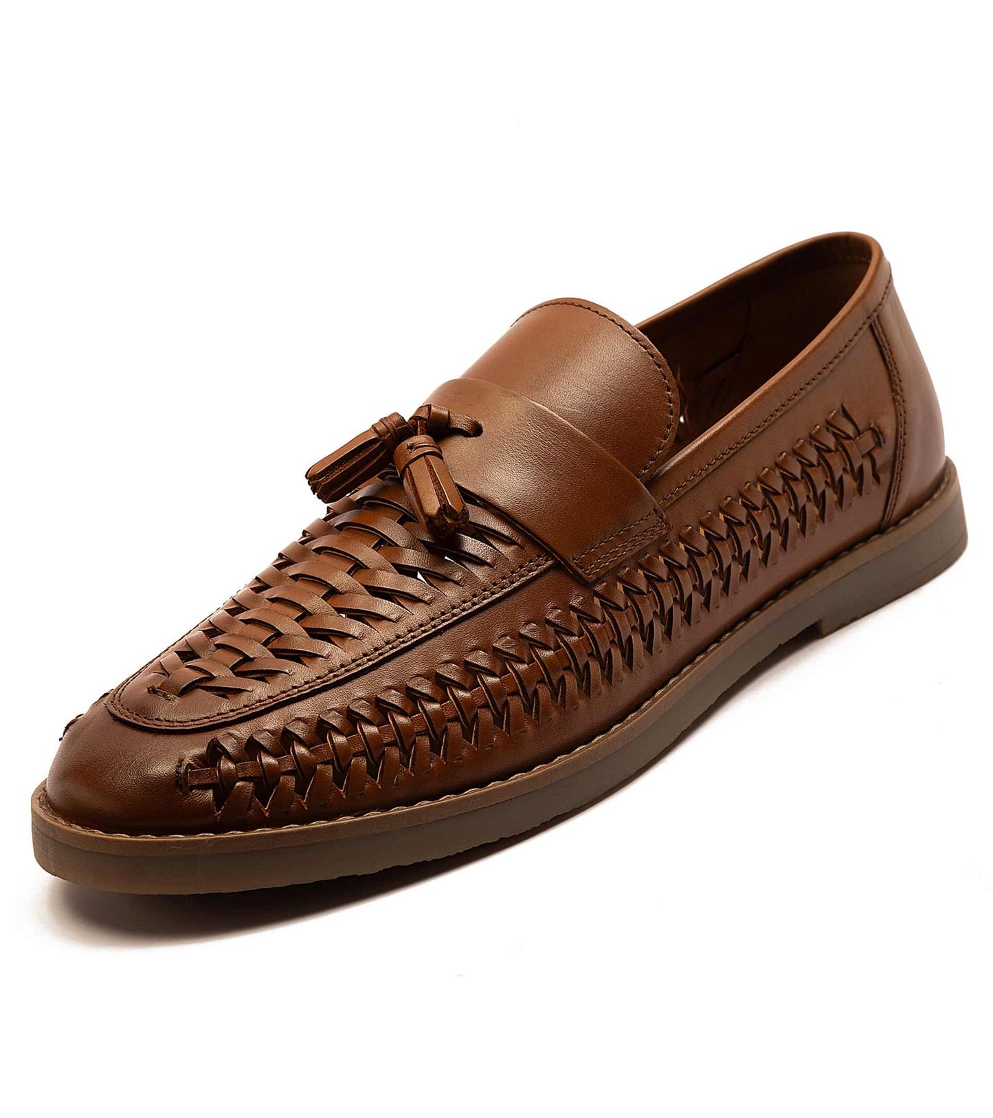 Tiger' Loafer Tassel Casual Slip-On Leather Shoes