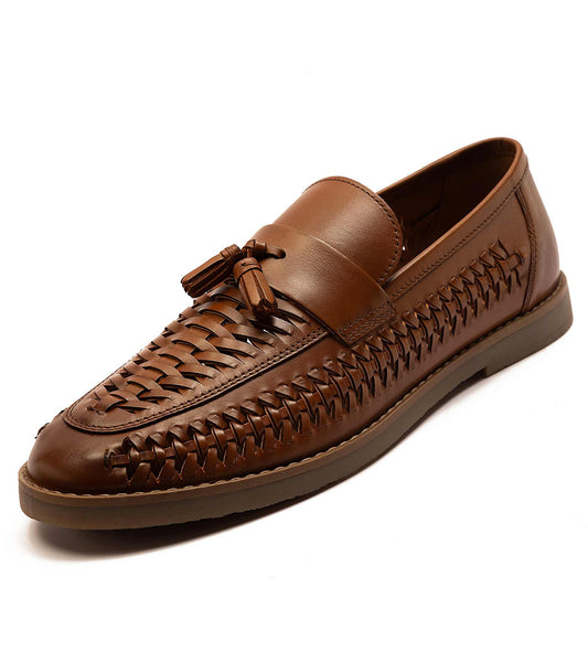 Tiger' Loafer Tassel Casual Slip-On Leather Shoes