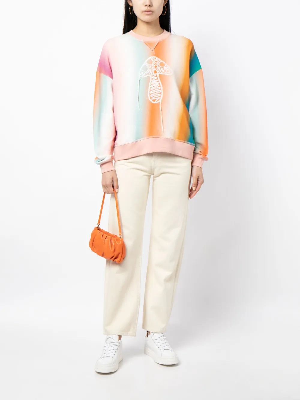 Ombre-Effect Organic-Cotton Sweatshirt